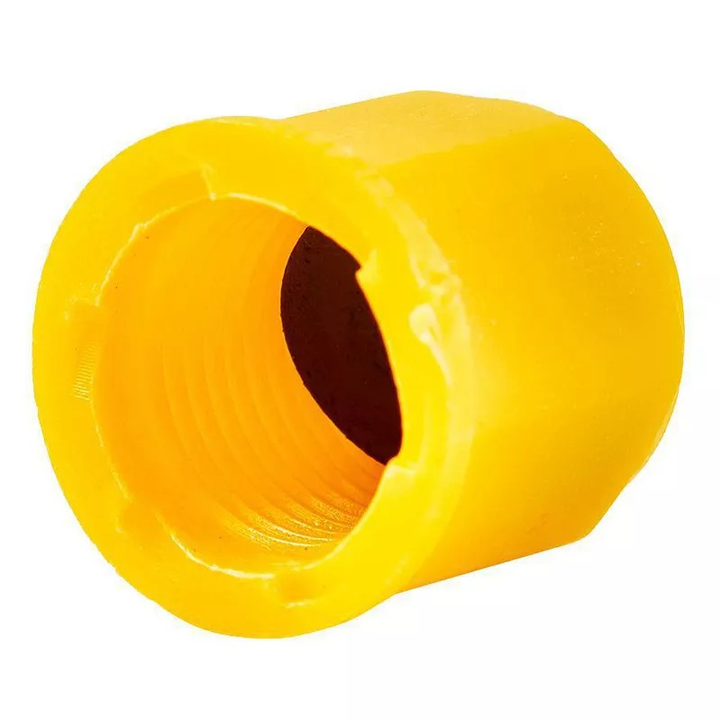 Threaded Sealing Cap M14 X 1.5 Yellow HDPE