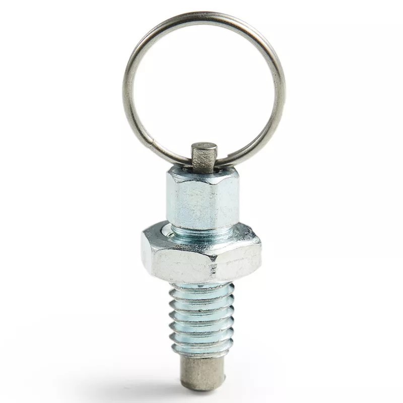 Index Plunger - With Lift Ring M12 X 30.0mm Stainless Steel