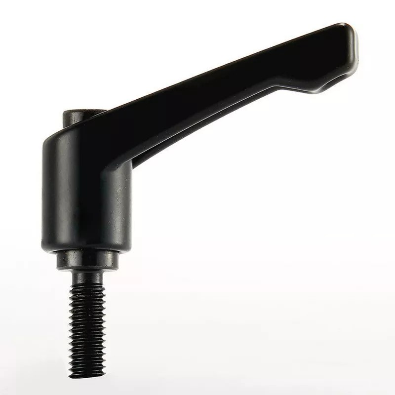 Reinforced Clamping Handle Male 84.0mm X M12 X 50.0mm Black